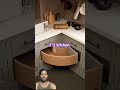 90° Corner Drawer Ka Kamaal | 3D Smart Kitchen Storage Design | #home #3dvideo