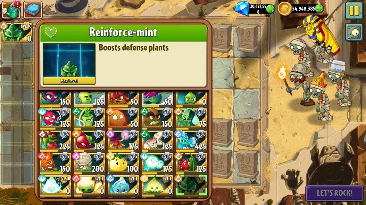 PLANTS VS ZOMBIES 2 118 REINFORCE MINT YouTube