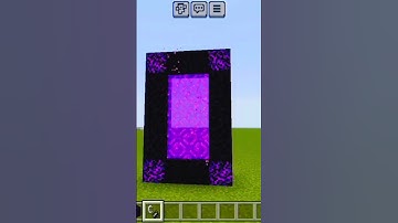 How to make a nether portal #minecraft #viral #shortfeed #trending #shorts