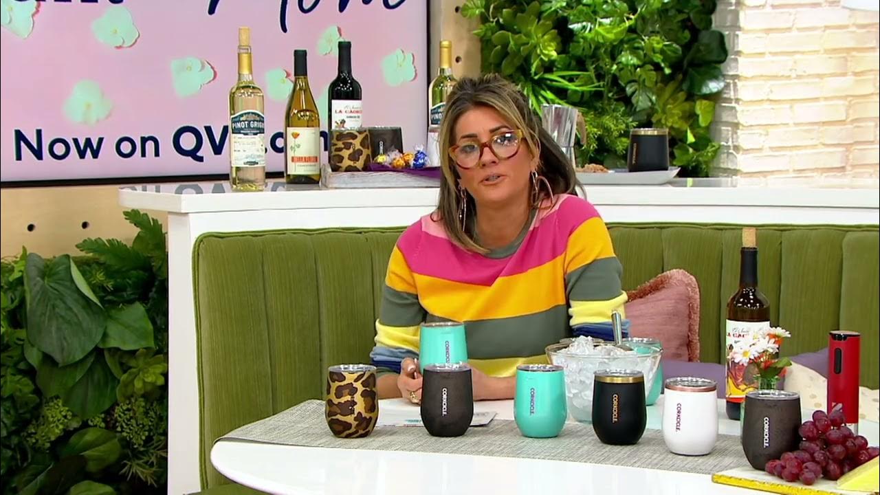 Corkcicle set of (2) Insulated Stemless Wine Tumblers on QVC YouTube