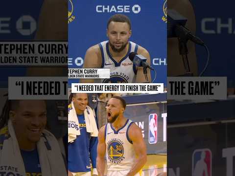 Steph says he feeds off the Chase Center energy in the CLUTCH