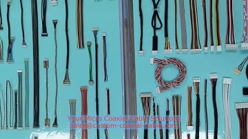 Watch 50-Pin Micro-Coaxial Cable 0.4mm Pitch Shielded for High-Speed Data Transmission Custom Made C