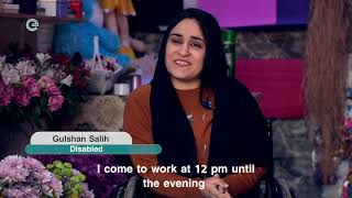 Disabled girl tries hard to make her dream come true