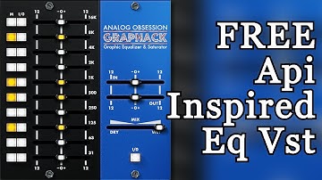 Cool FREE EQ Vst Plugin Api 500 Inspired by Analog Obsession -  GrapHack - Review & Demo