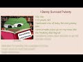 I barely survived puberty... / 4chan stories