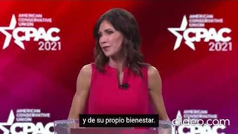 Kristi Noem: "Las personas son responsables de su salud"
