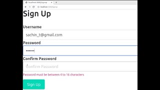 Famous Node.js  password validation Profile