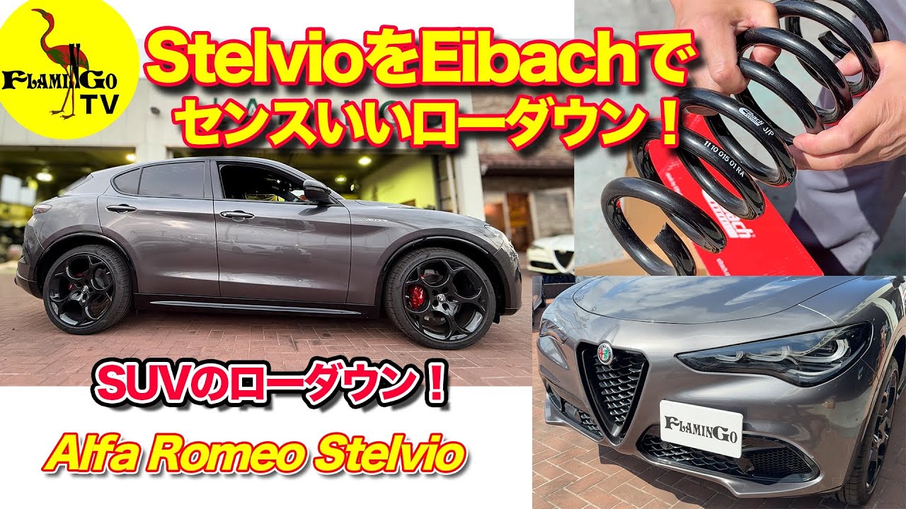【モディファイ】ステルヴィオをEibachでセンスいいローダウン！