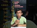 Popular internet slang acronyms /texting abbreviations