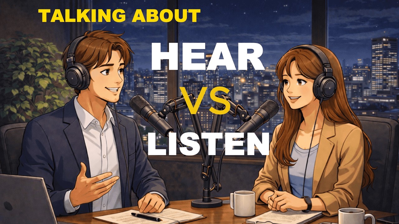 Hear vs Listen in English Grammar | Learn Confusing Grammar Easily | English Learner Classes