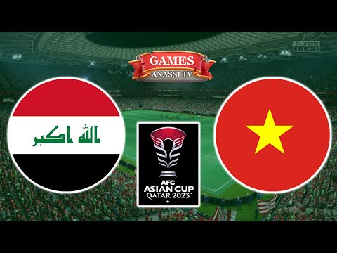 Iraq vs Vietnam | AFC Asian Cup 2024 Qatar | eFootball PES Gameplay PC HD