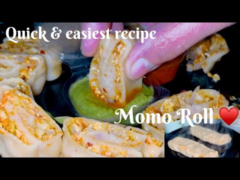 Soft & Juicy Steamed Momo Roll ♥️Recipe | Healthy, Light & Super Tasty | Quick recipe