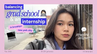 juggling grad school and work in nyc 👩🏻‍💻⚡️