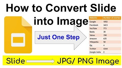 How to Convert Slide into Image ( Slide into PNG  JPEG Image )