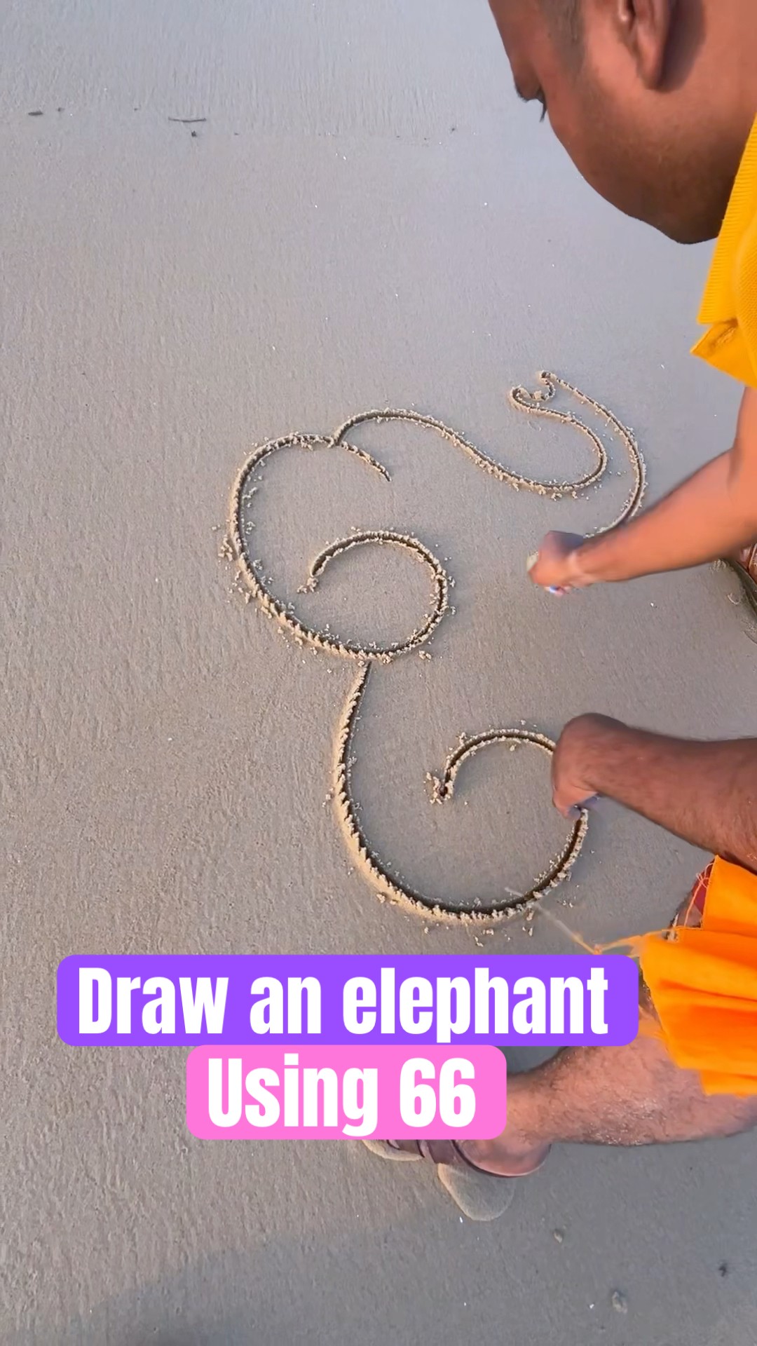 Elephant drawing easy trick #art #shorts