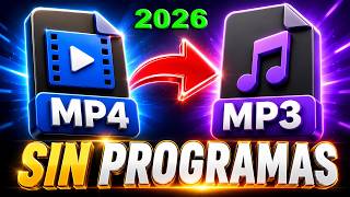 COMO CONVERTIR UN VIDEO EN AUDIO | MP4 a MP3 🔴 Sin Programas 2026 screenshot 1