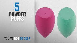 Top 10 Powder Puffs [2018]: amoore Makeup Sponge Puff Makeup Blending Sponge Makeup Blender