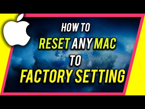 How do I restore my Mac to factory settings to sell?