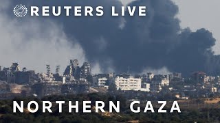 Live: View Of Northern Gaza From Israel