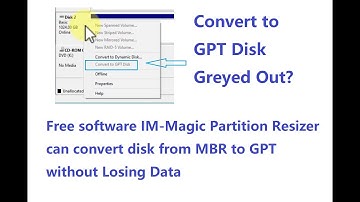 Free Convert MBR to GPT Disk without Losing Data on Windows