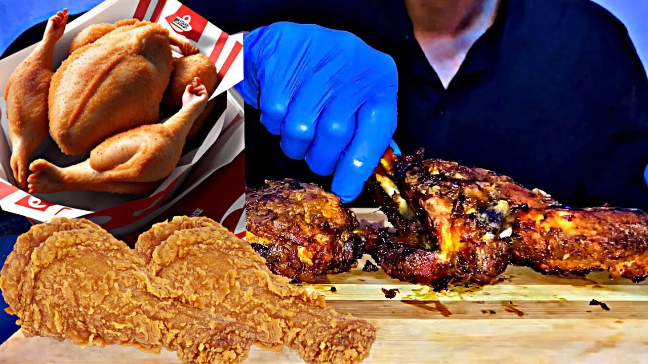 World you eat chicken🤤||asmr eating 