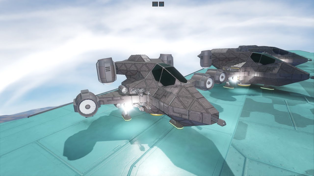 Space Engineers - New Strike craft and carrier progress