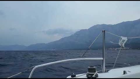 MacGregor 26X on the Adriatic - storm sailing,, raining cats and dogs, earthquakes, tsunamis ; )