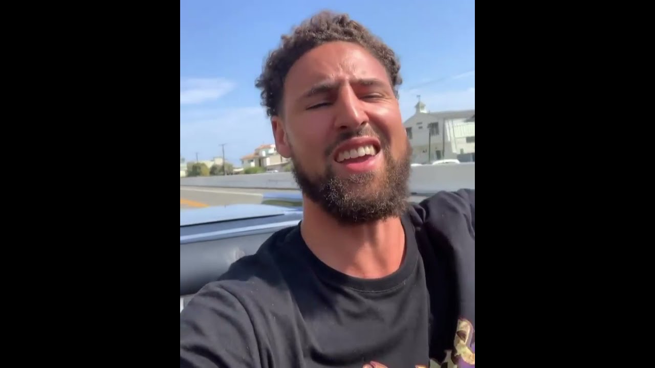 Klay Thompson riding with his dog Rocco is so wholesome 😂❤️ | #Shorts