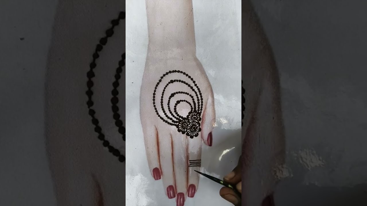 Easy back hand mehndi for Beginners / simple & stylish design / new Arabic mehndi designs 2025