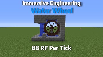How To Setup A Water Wheel Power System In Immersive Engineering