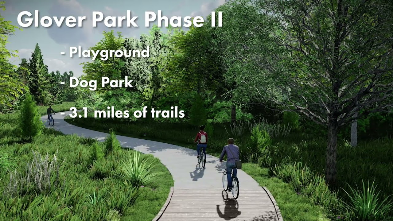 A large playground, dog park, outdoor fitness area, misting pole plaza and trails along the Chickahominy River are coming to Glover Park. Site work kicked off in June on more than $30 million in improvements to the park, located at 11217 Greenwood Road in Glen Allen. 

