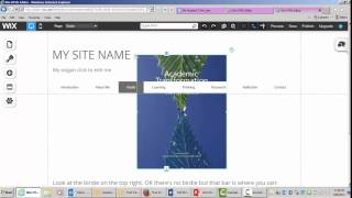 Wix-Adding Content to Pages