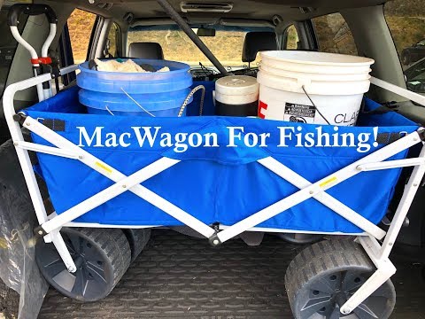 Beach Fishing Wagon Cart With BIG FAT WIDE PLASTIC TIRES! 