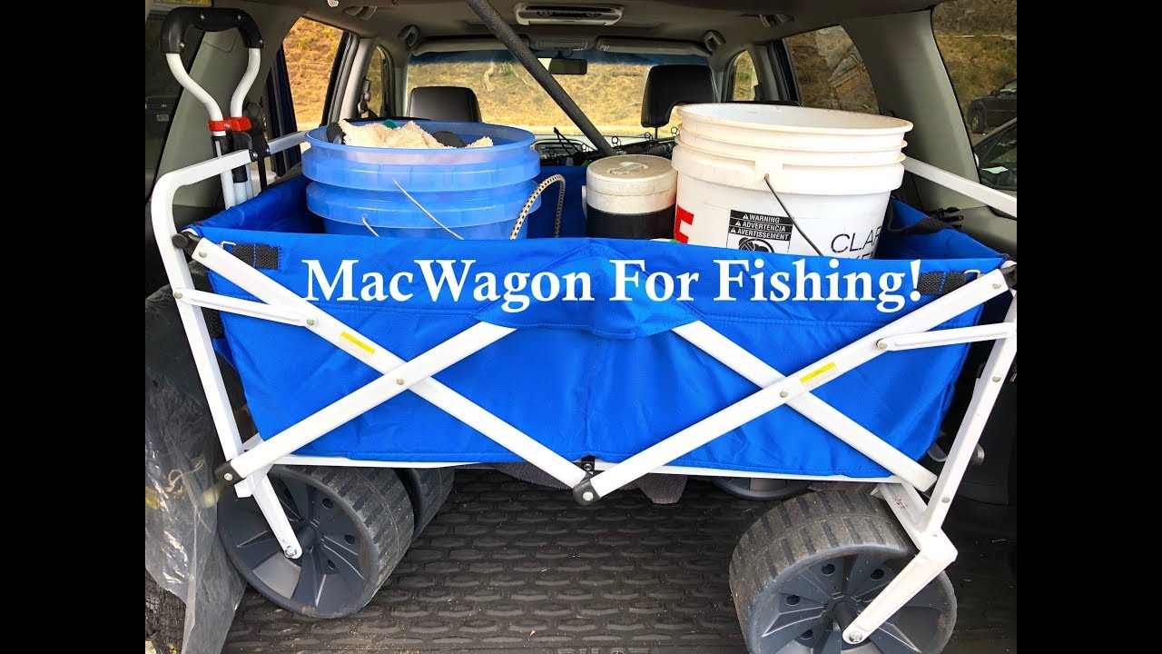 Beach Fishing Wagon Cart With BIG FAT WIDE PLASTIC TIRES! 