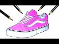 HOW TO DRAW VANS SHOES