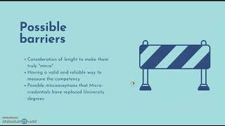 Micro credentials and badges