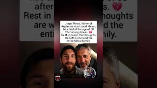 Jorge Messi, Father of Lionel Messi, Dies at 68 After Long Illness 💔