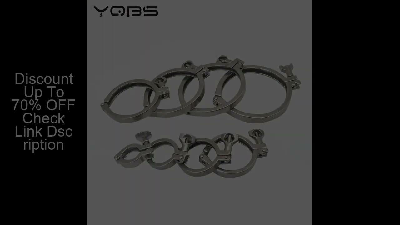 YQBS 1.5" - 8" Sanitary Stainless Steel  Tri Clamp Clamps  Clover for  Ferrule  SS304
