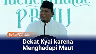 Pidato Penuh Canda Prabowo di Depan Kyai NU