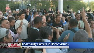 Las Vegas, Shaken By Horrific Shooting, Gathers For Vigil