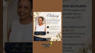 Lyneth Moe-Richards | Funeral Announcement #ObituariesSVG #Obituaries #SVG