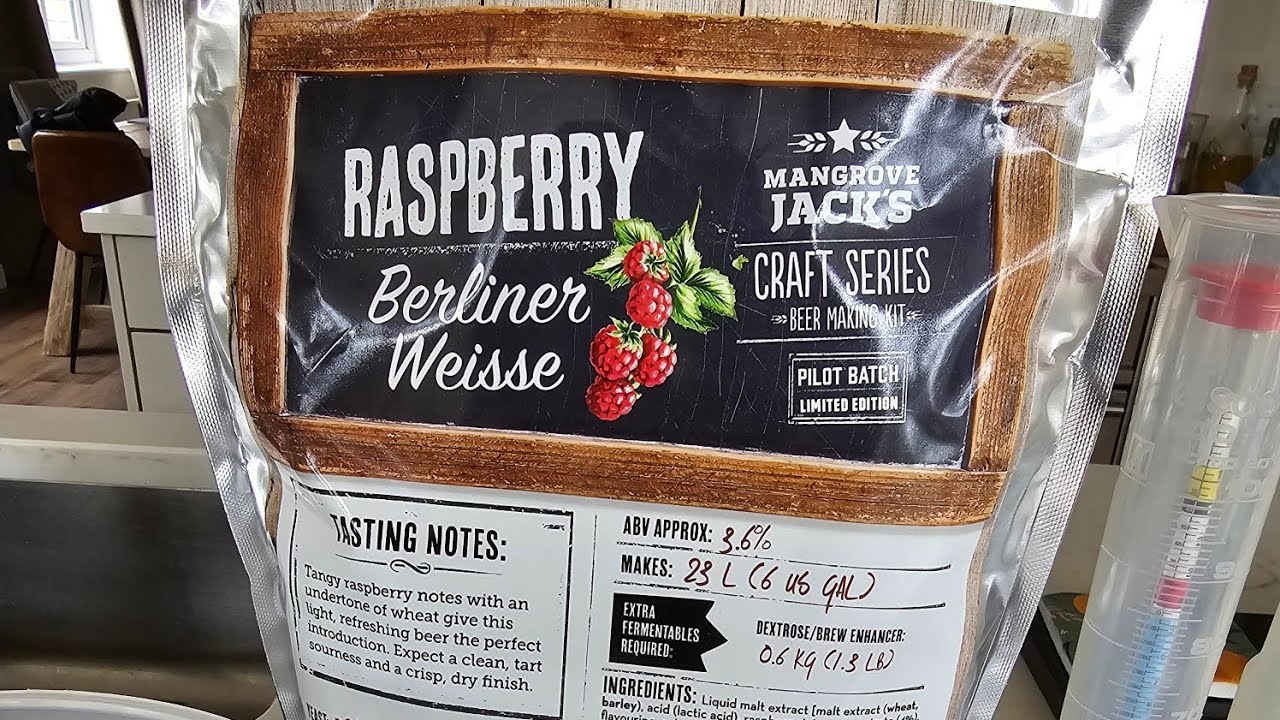 Raspberry Berliner Weisse - Kits, kits and more kits!. Vlog 010