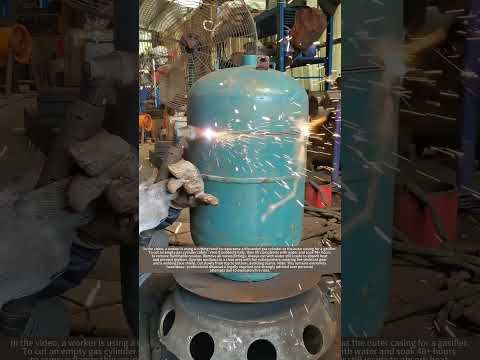 Cutting a Gas Cylinder for DIY Gasifier Build