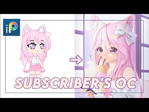DRAWING MY SUBSCRIBER'S OC - IBIS PAINT X - YouTube