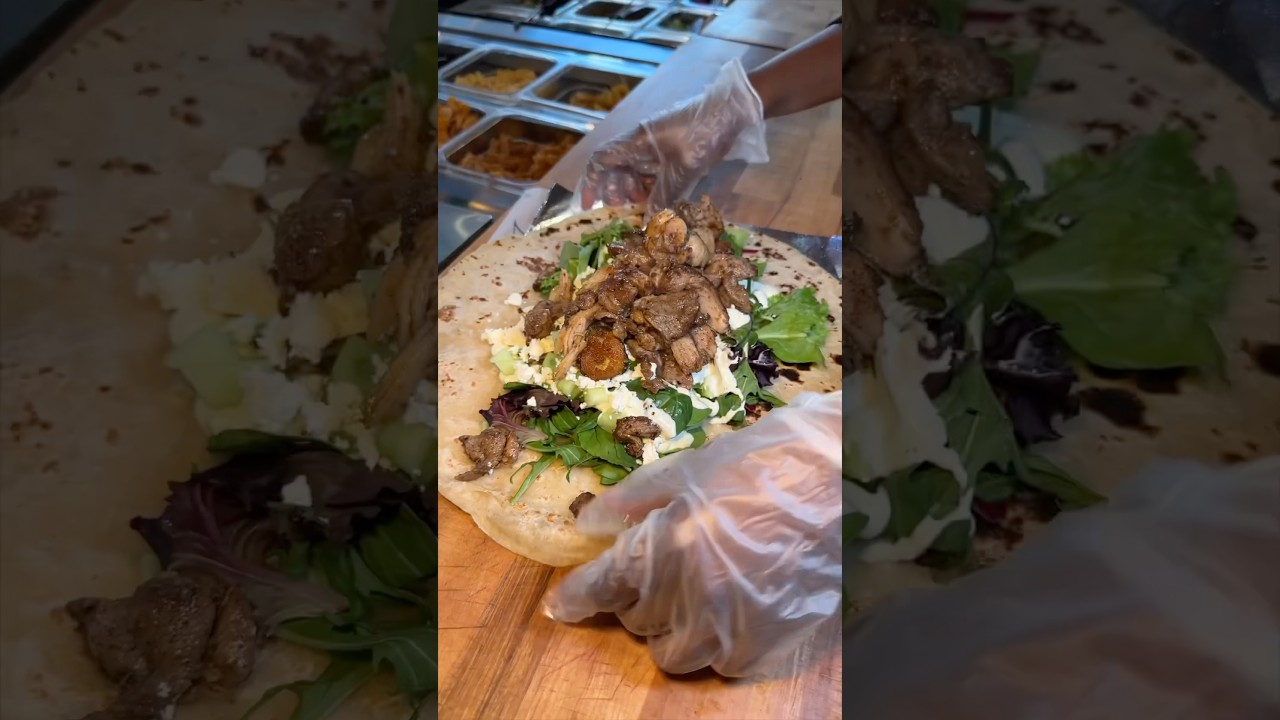 The one and only HOWLING WRAP in the making from Wolfnights: the gourmet wrap in NYC! #DEVOURPOWER