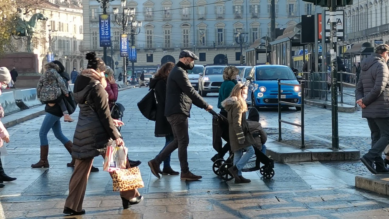 Torino centro oggi 20.12.21 Турин сегодня центр города NET