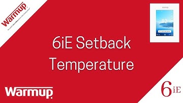 6iE Smart Thermostat Setback Temperature