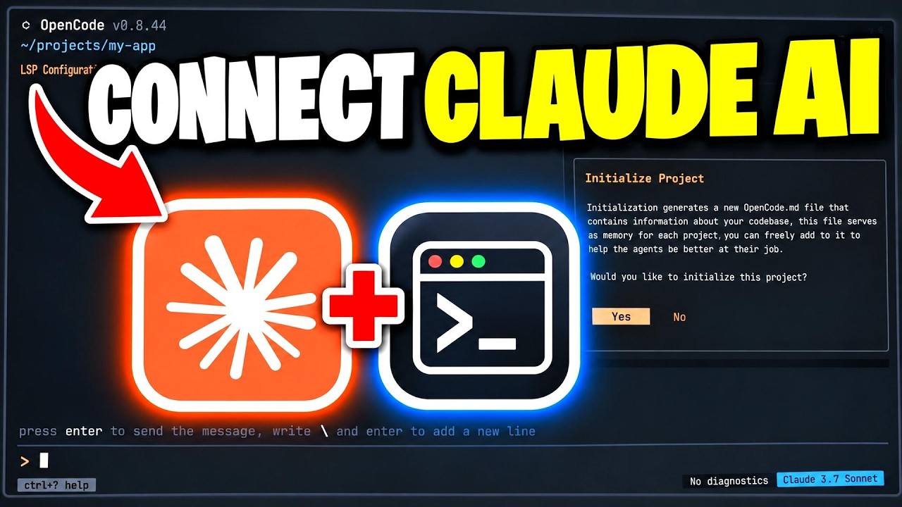 How To Connect Claude AI To OpenCode CLI - Full Guide - YouTube