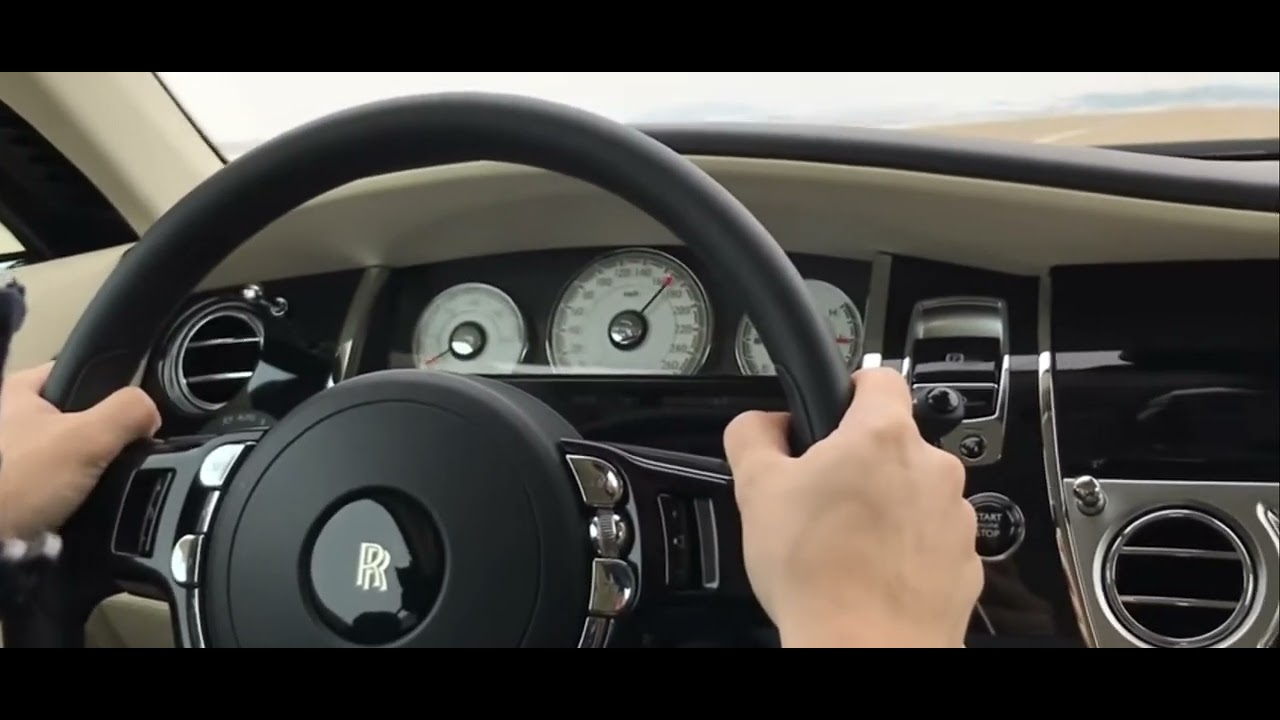 Rollce Royce wraith acceleration on runway. (watch till the end)