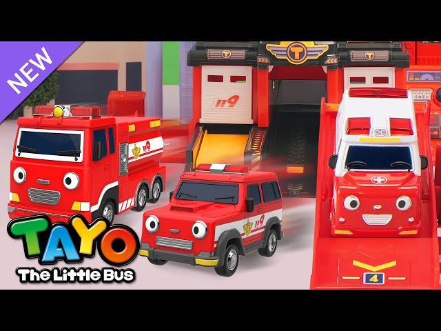 Fire Truck Rescue Mission | RESCUE TAYO | Tayo Rescue Team Toy Song | Tayo the Little Bus class=